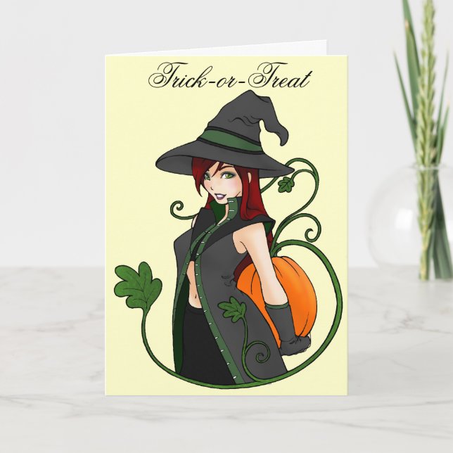 Bewitching Halloween Greeting Card (Front)