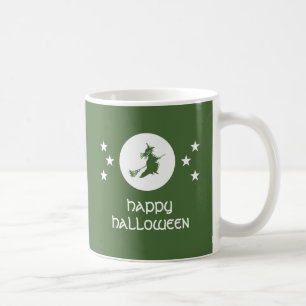Bewitching Halloween Mug, Green Coffee Mug