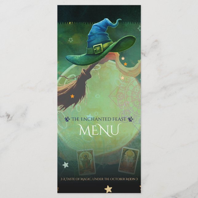 Bewitching Night Enchanted Tarot Menu (Front)