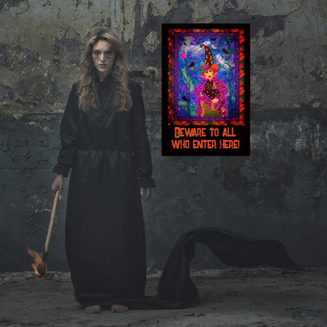 Bewitching Spooky Happy Halloween Party Décor  Poster (Posters available in several sizes.)