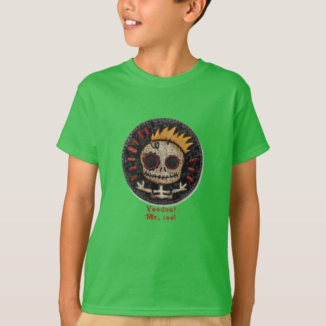 Bewitching Voodoo Doll Playfully Spooky & Stylish T-Shirt (Front)