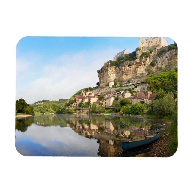 Beynac-et-Cazenac and Dordogne rectangular magnet (Horizontal)