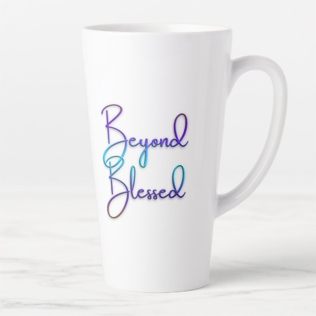 Beyond Blessed Gratitude Latte Mug (Right)