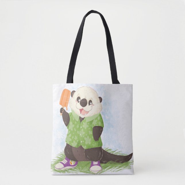 Beyond Celiac Summer Otter Tote Bag (Front)