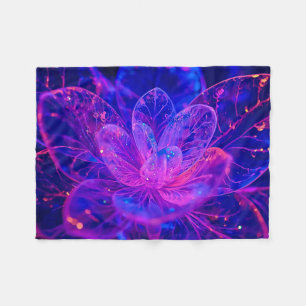 Beyond Frosted Glass Bloom Fleece Blanket