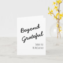 Beyond Grateful Editable Folded Greeting Card