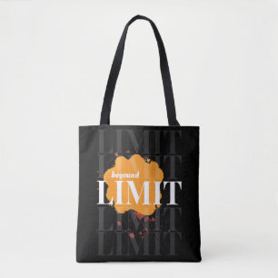 Beyond Limit   Motivational Tote Bag Black 🖤