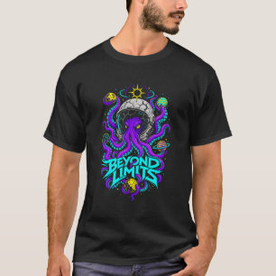 Beyond Limits Cosmic Octopus Graphic Men's T-Shirt