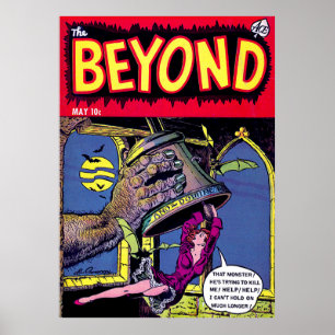  Beyond Monster Hand & Lady Horror Vintage Comics  Poster