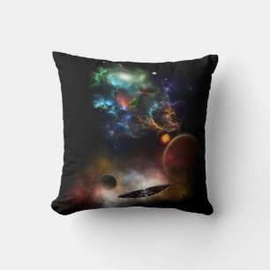 Beyond Space & Time Fractal Art II Spacescape Cushion