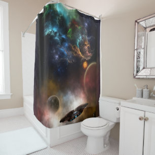 Beyond Space & Time	 Fractal Art Shower Curtain