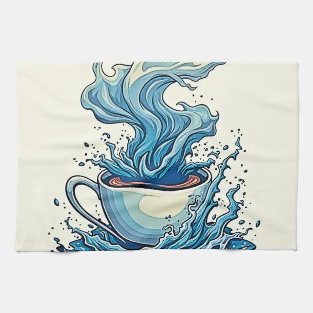 Beyond the Daily Cup Tea Towel (Horizontal)