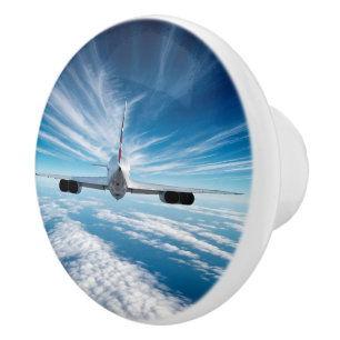 Beyond the Horizon: Concorde from Behind Ceramic Knob