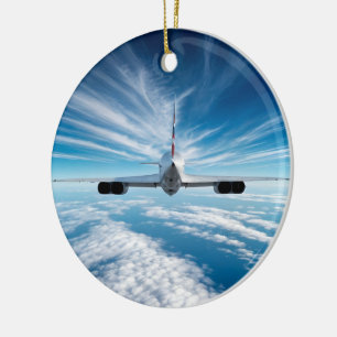 Beyond the Horizon: Concorde from Behind Ceramic Tree Decoration