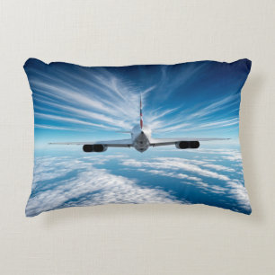 Beyond the Horizon: Concorde from Behind Decorative Cushion