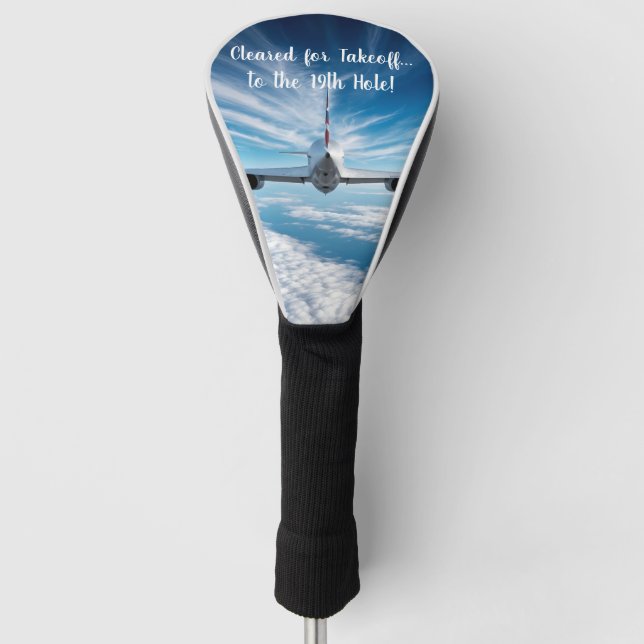 Beyond the Horizon: Concorde from Behind Golf Head Cover (Front)