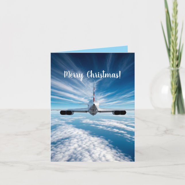 Beyond the Horizon: Concorde from Behind Holiday Card (Front)