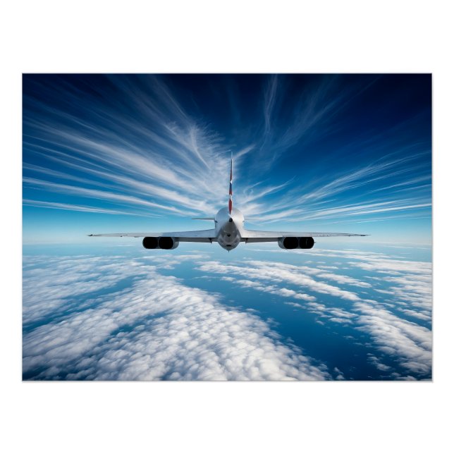 Beyond the Horizon: Concorde from Behind Poster (Front)