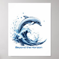 Beyond the Horizon - Robotic Dolphin Poster