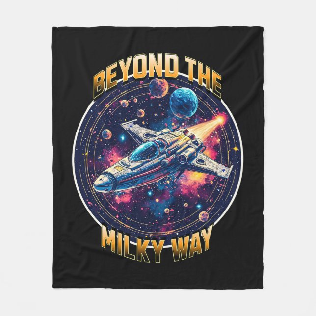 Beyond the Milky Way Fleece Blanket (Front)