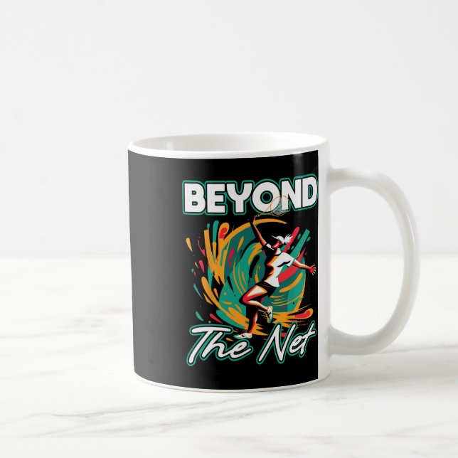 Beyond The Net Badminton Player Athletic Leisurewe Coffee Mug (Right)