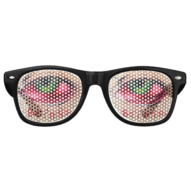 ´´ Beyond´´ the scary eye. Retro Sunglasses (Front)