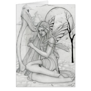 Beyond Time - fairy with harp