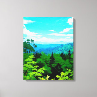 Beyong the Mountain Canvas Print