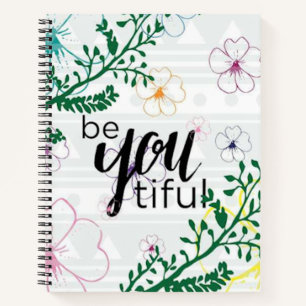 BeYoutiful Floral Pattern  Notebook