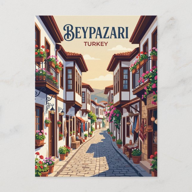 Beypazarı Alley Turkey Postcard (Front)