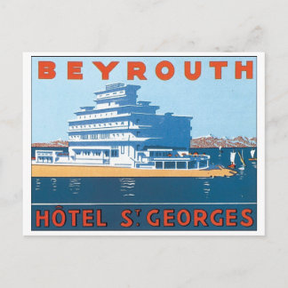 Beyrouth, Hotel St. Georges Postcard