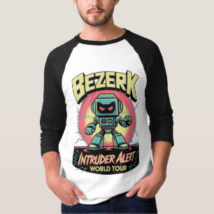 Bezerk Intruder Alert World Tour Retro Arcade  T-Shirt