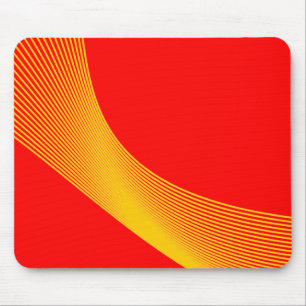 Bézier Curves - Amber on Red Mouse Pad