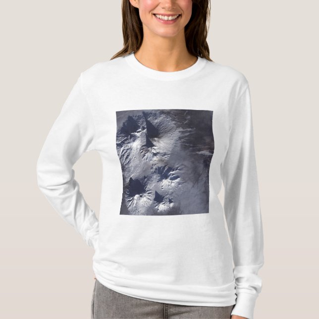 Bezymianny Volcano exhibits a modest plume T-Shirt (Front)