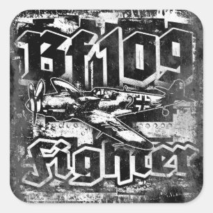 Bf 109 Square Sticker Sticker