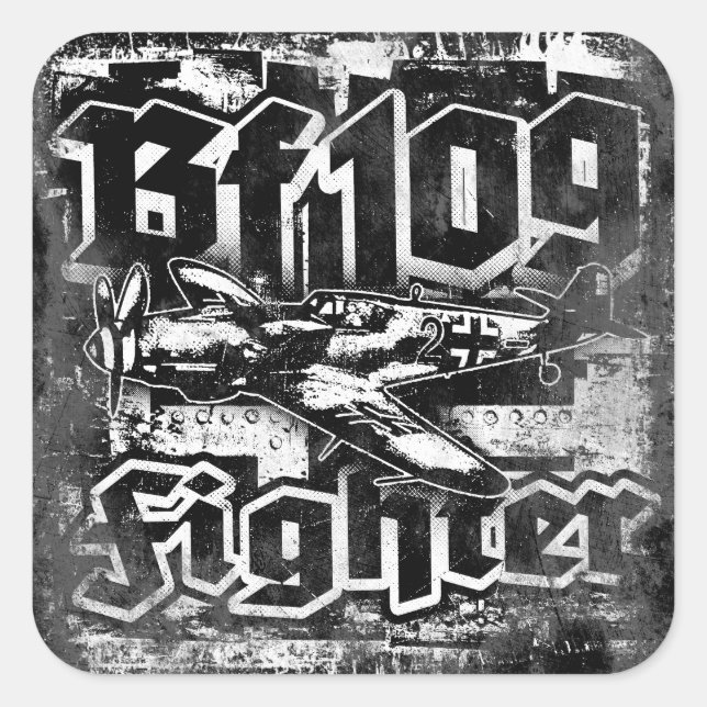 Bf 109 Square Sticker Sticker (Front)