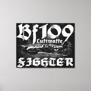 Bf 109 Wrapped Canvas