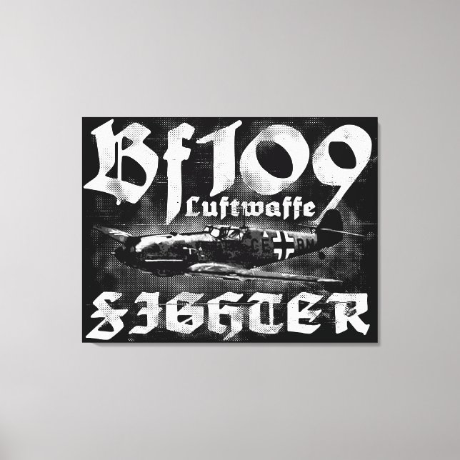 Bf 109 Wrapped Canvas (Front)