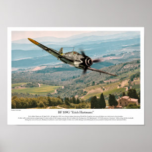 BF 109G-6 "Erich Hartmann" Poster