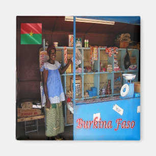BF - Burkina Faso - Burkinabé shop Magnet