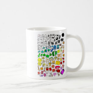 Bfdi Inanimate Insanity All Characters _1 Coffee Mug