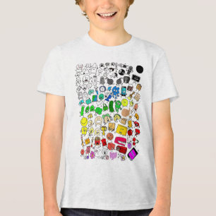 Bfdi Inanimate Insanity All Characters _1  Tri-Blend Shirt