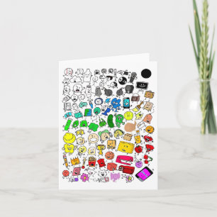 Bfdi Inanimate Insanity All Characters Card