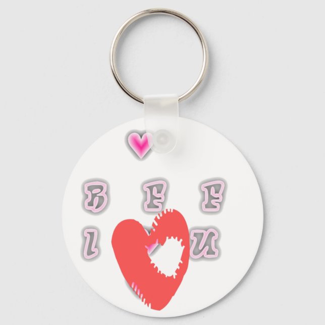 BFF Best friend forever BFF. Key Ring (Front)