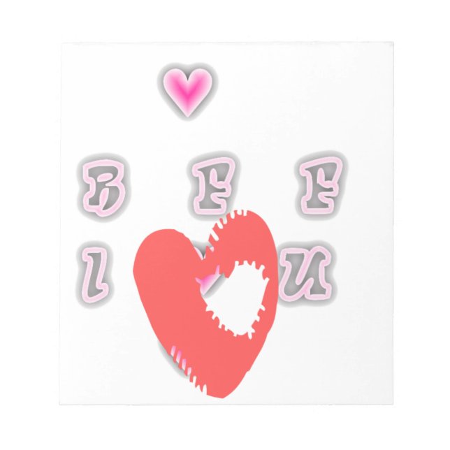 BFF Best friend forever BFF. Notepad (Front)