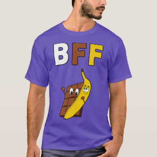 BFF Best Friend Forever Chocolate Loves Banana Fun T-Shirt