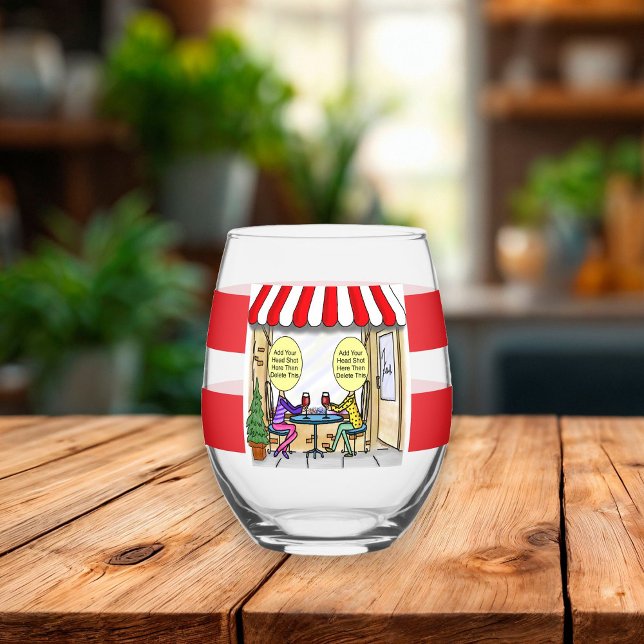 BFF Best Friend Forever Wine Cafe Glass Tumbler (Background photo courtesy of freepix)