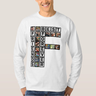 BFF Best Friends Forever 15 Photo Collage Template T-Shirt