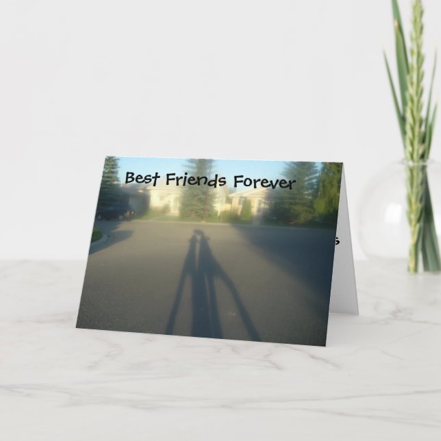 BFF, Best Friends Forever Card (Front)