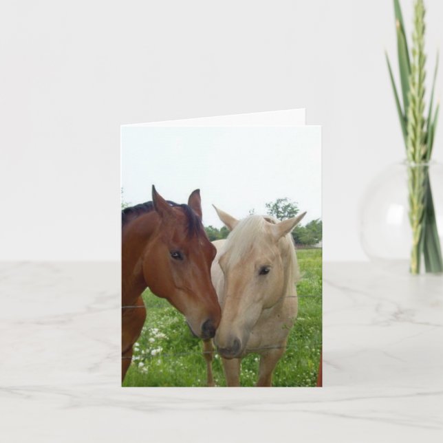 BFF Best Friends Forever - Horses Card (Front)